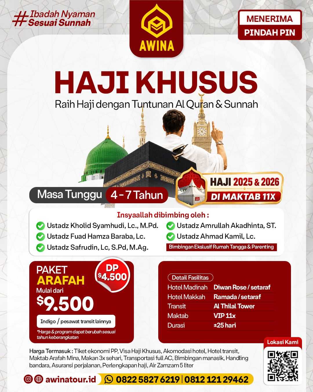 Haji Khusus 2027 Paket Arafah