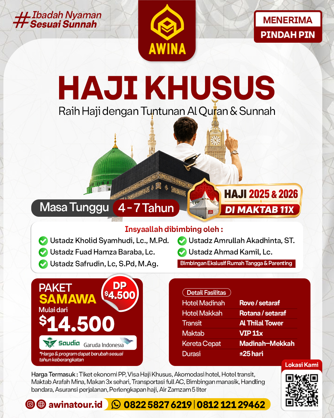 Haji Khusus 2027 Paket Samawa