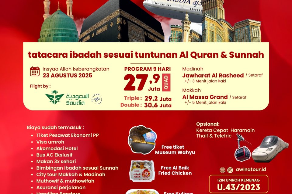 Umroh 23 Agustus 2025