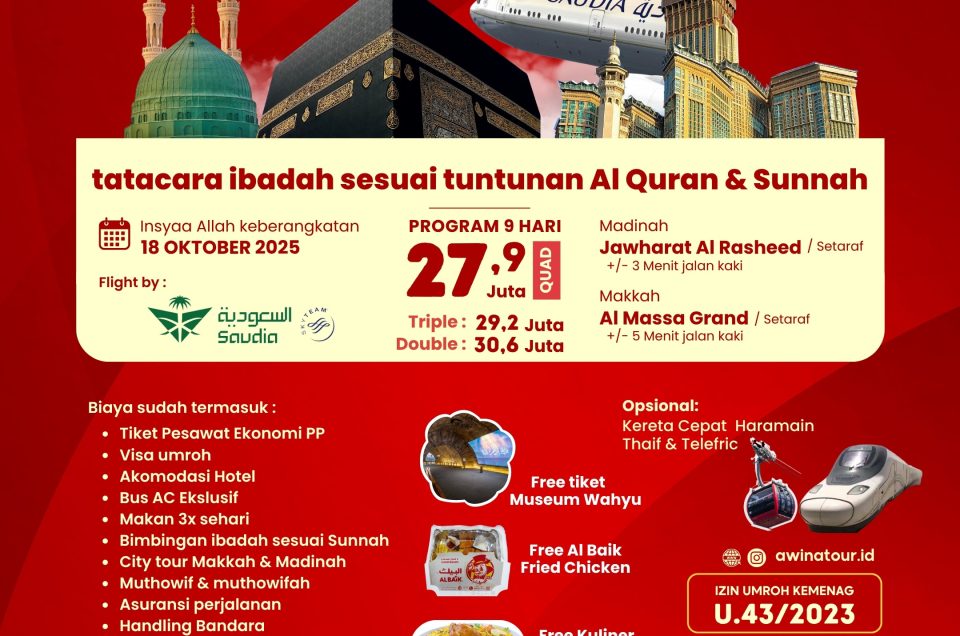 Umroh Oktober 18 Okt 2025