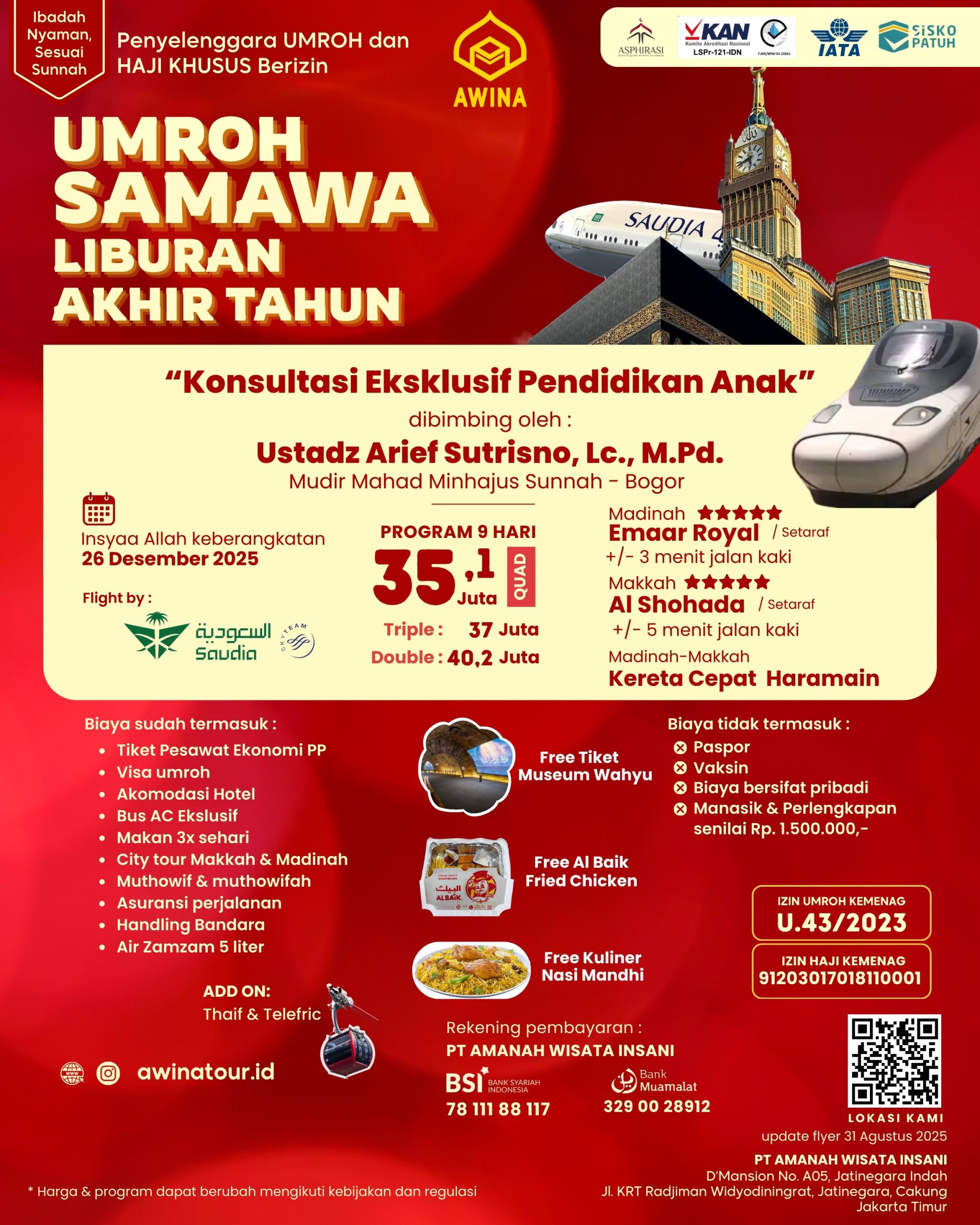 Flyer Umroh Samawa Akhir Tahun AWINA - 3