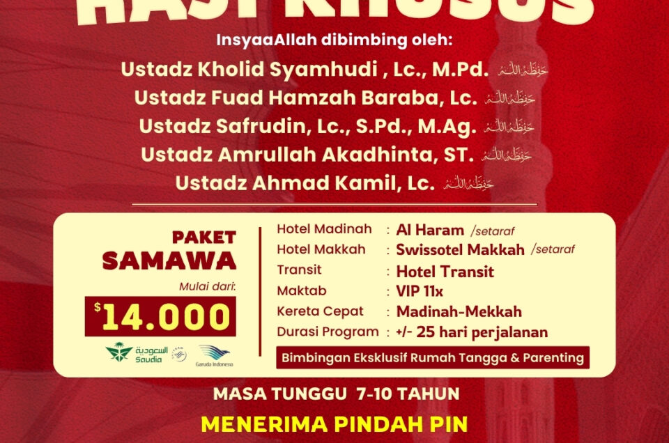 Haji Khusus AWINA Paket SAMAWA